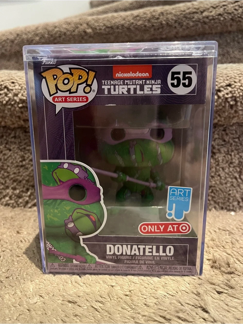 Funko Pop Art Series Donatello #55 Teenage Mutant Ninja Turtles New w/ hard case